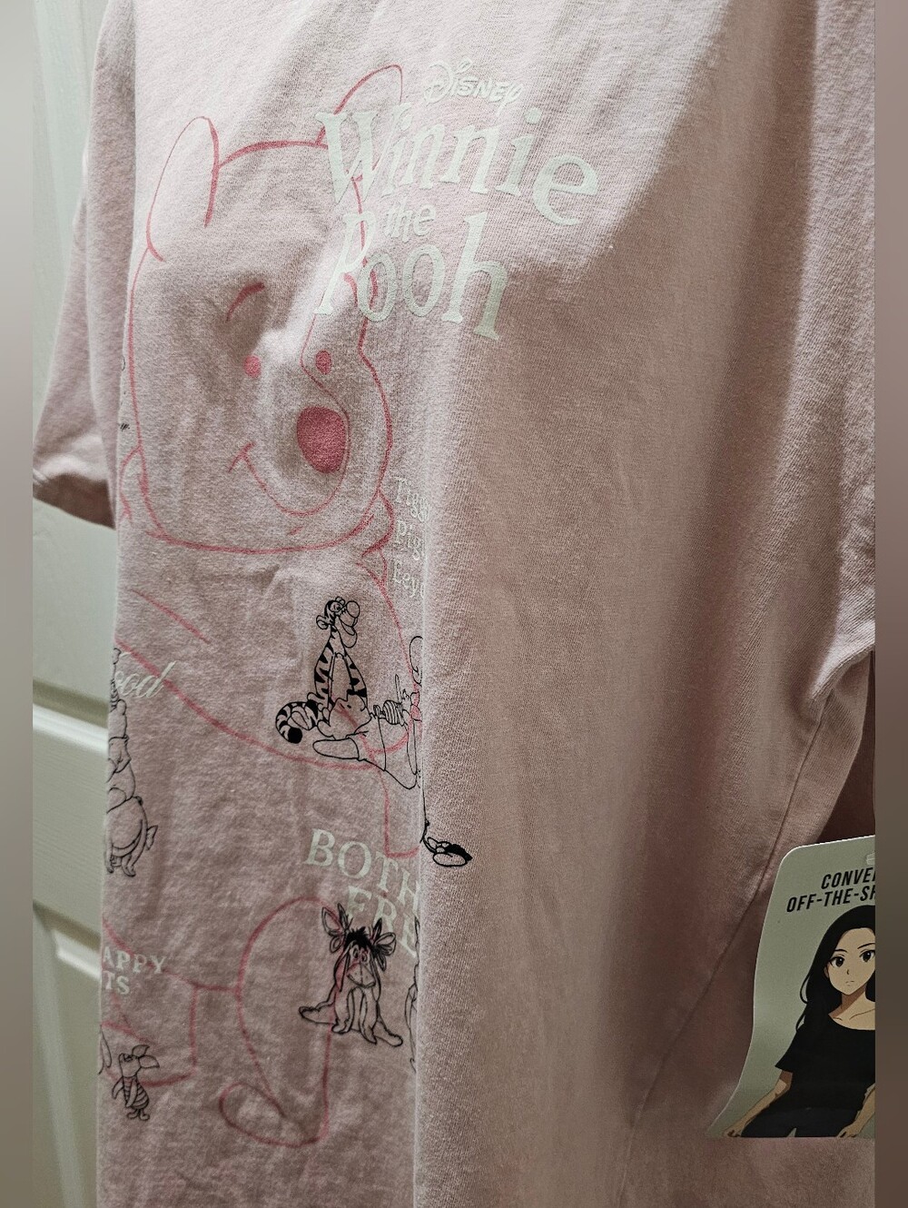 Disney Winnie The Pooh Graphic Tshirt Light Pink  Size XL NWT - Picture 14 of 14